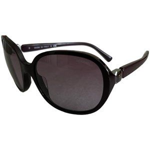 CHANEL: Matte Burgundy, Textured CC Sunglasses #10120